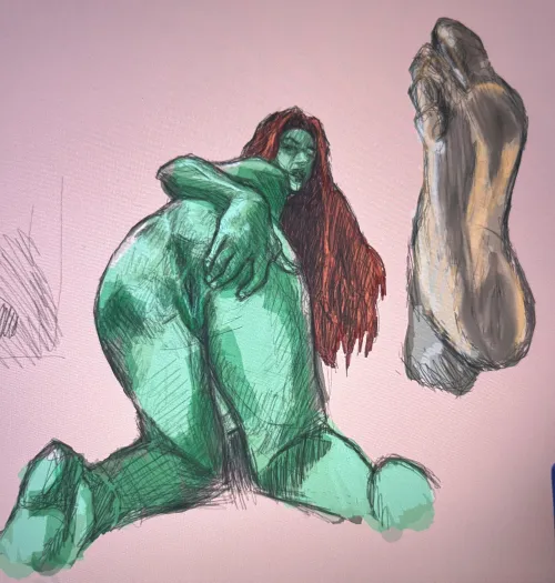 A couple practice sketches by Me