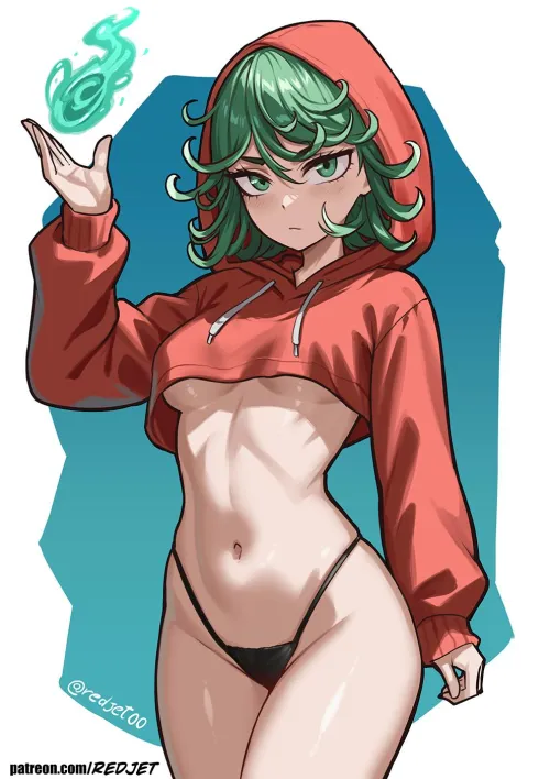 Crop-Top Hoodie Tatsumaki [Hololive]