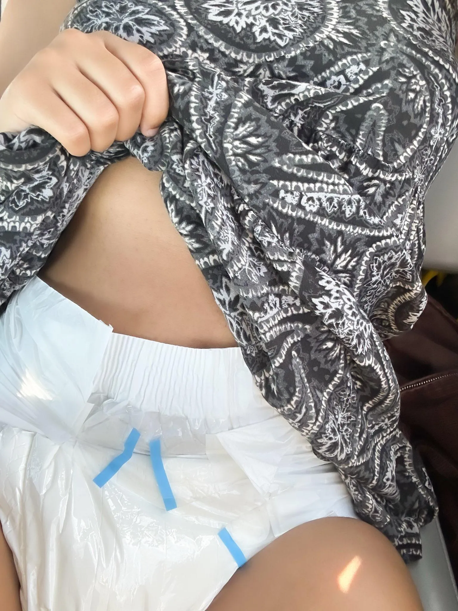 Diapered Car Ride✨