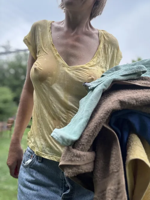 Got caught in the rain