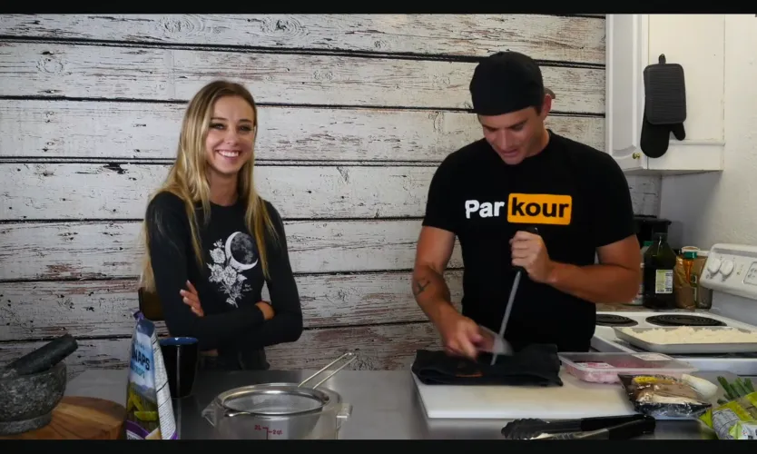 Haley on Cooking with Nathan.