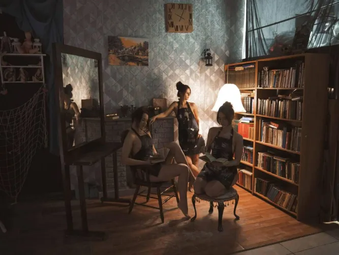 joint meeting of a book club and a pottery club