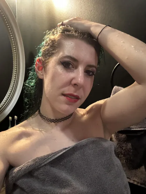 Right out of the shower