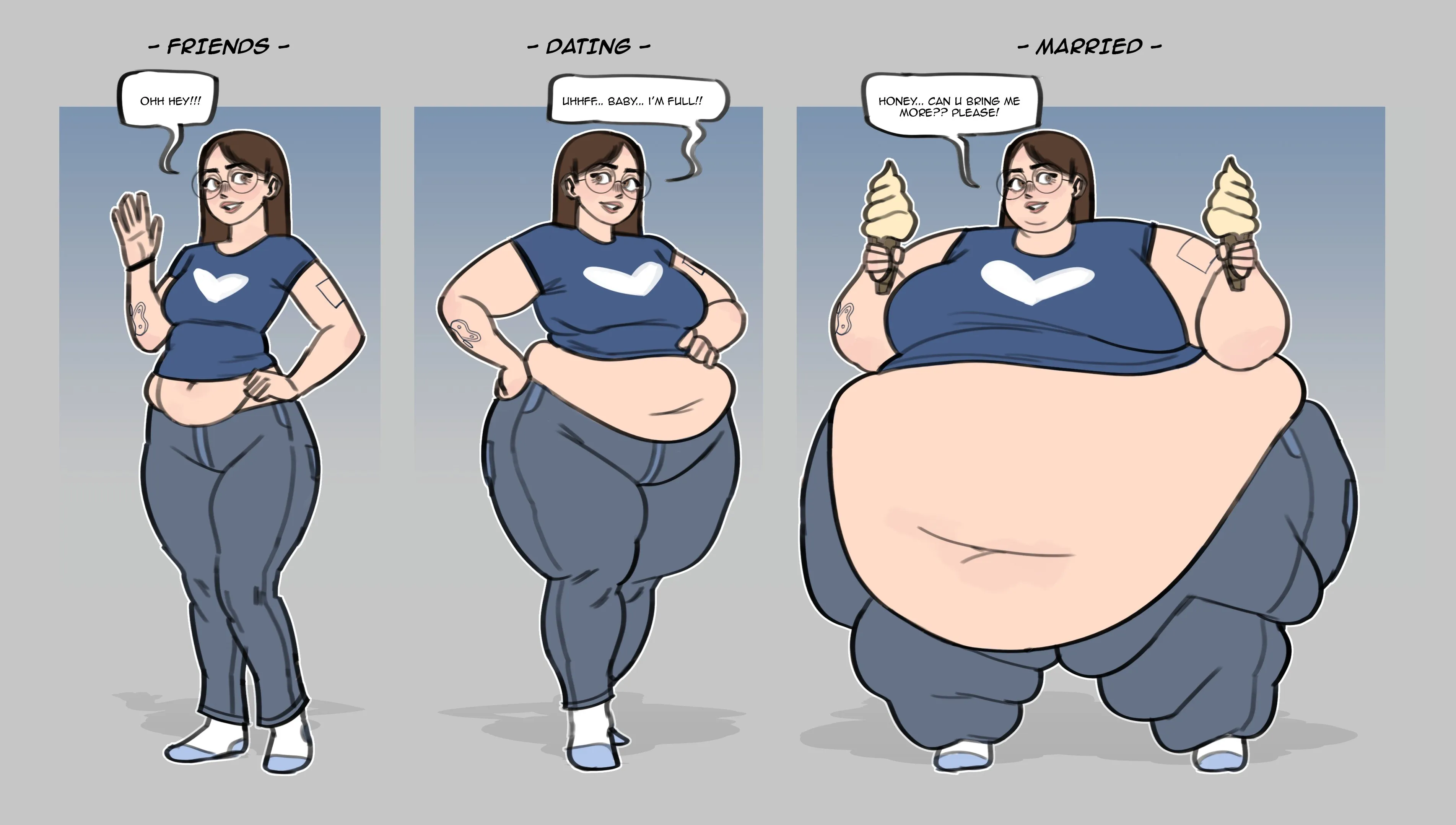 Stages of relationships (BreadWithKetchup)