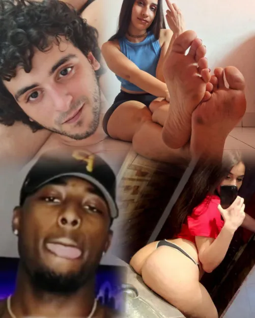 The pic for her whiteboi bf 🤣 / The pic for a random BLACK MAN ♠️😍