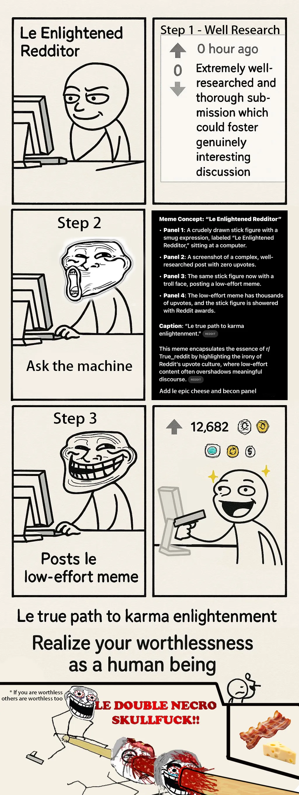 Le true path to karma enlightenment.