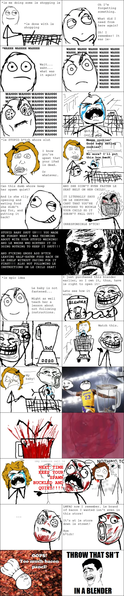 Le unpleasant shopping experience