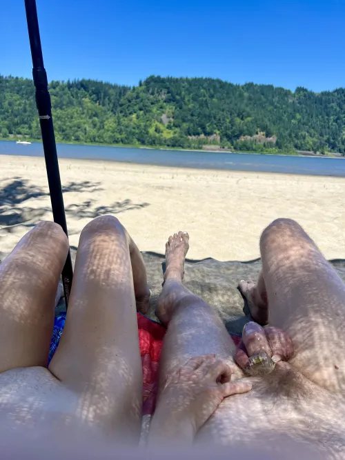 Locked up at the beach 🔒🏖️