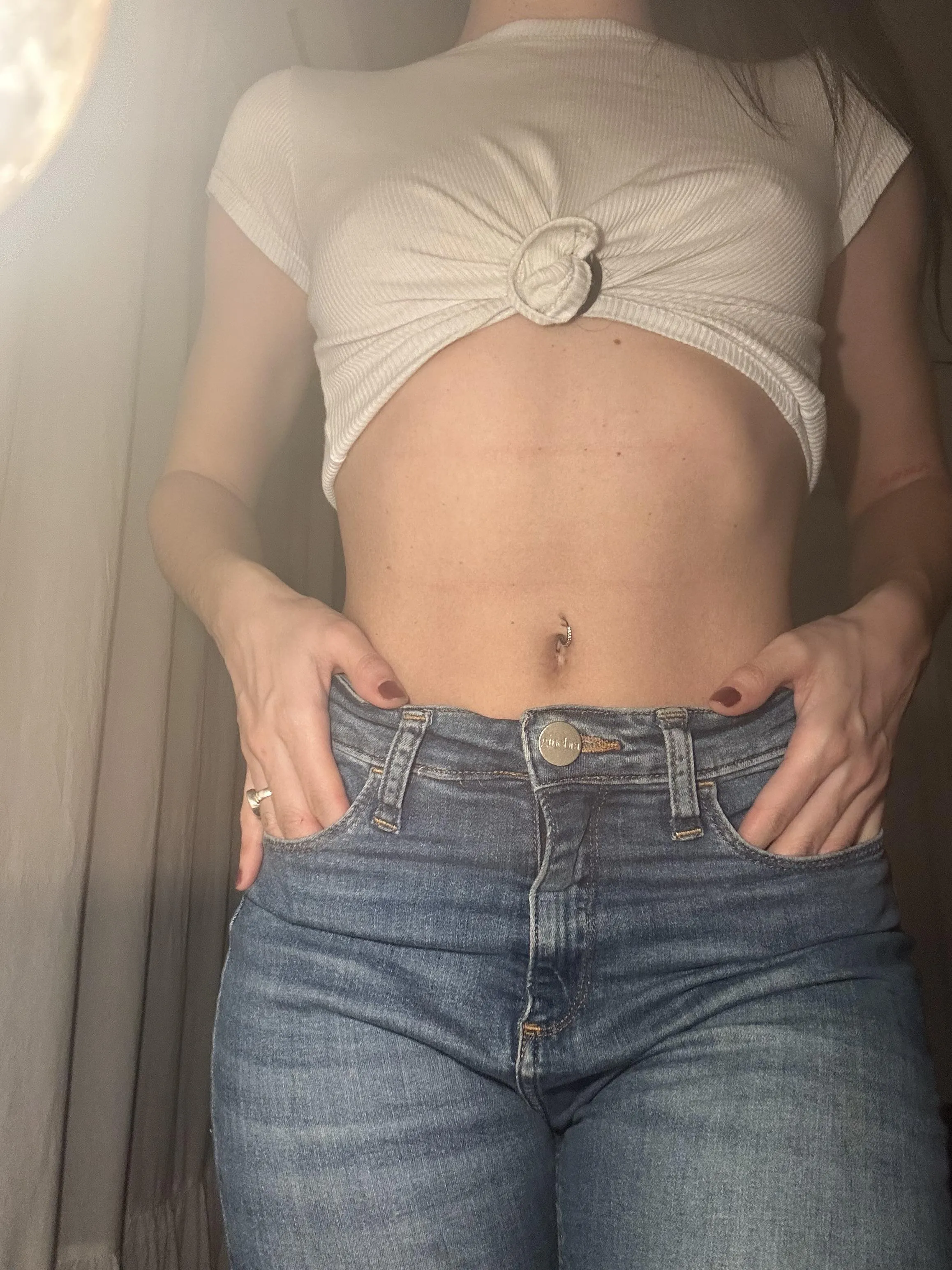 My beautiful navel ready to come out..