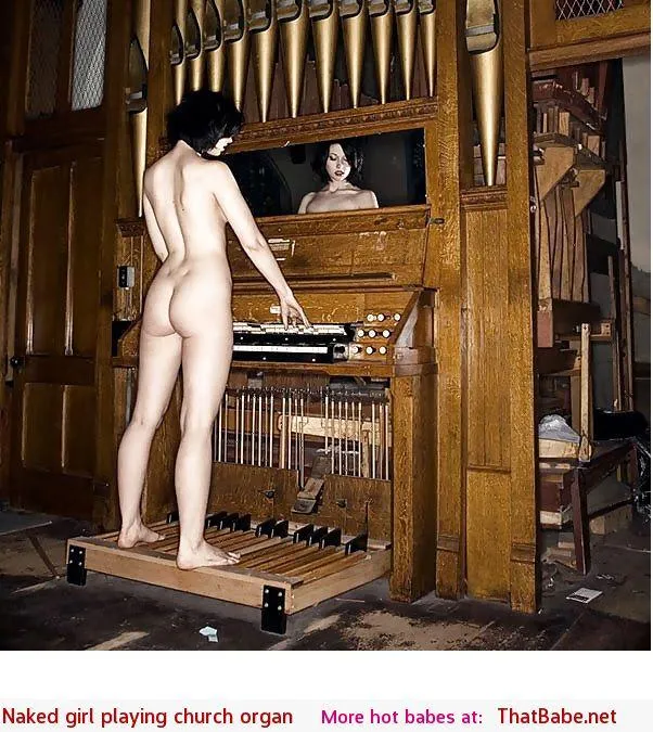 She's ready to play the organ for service.