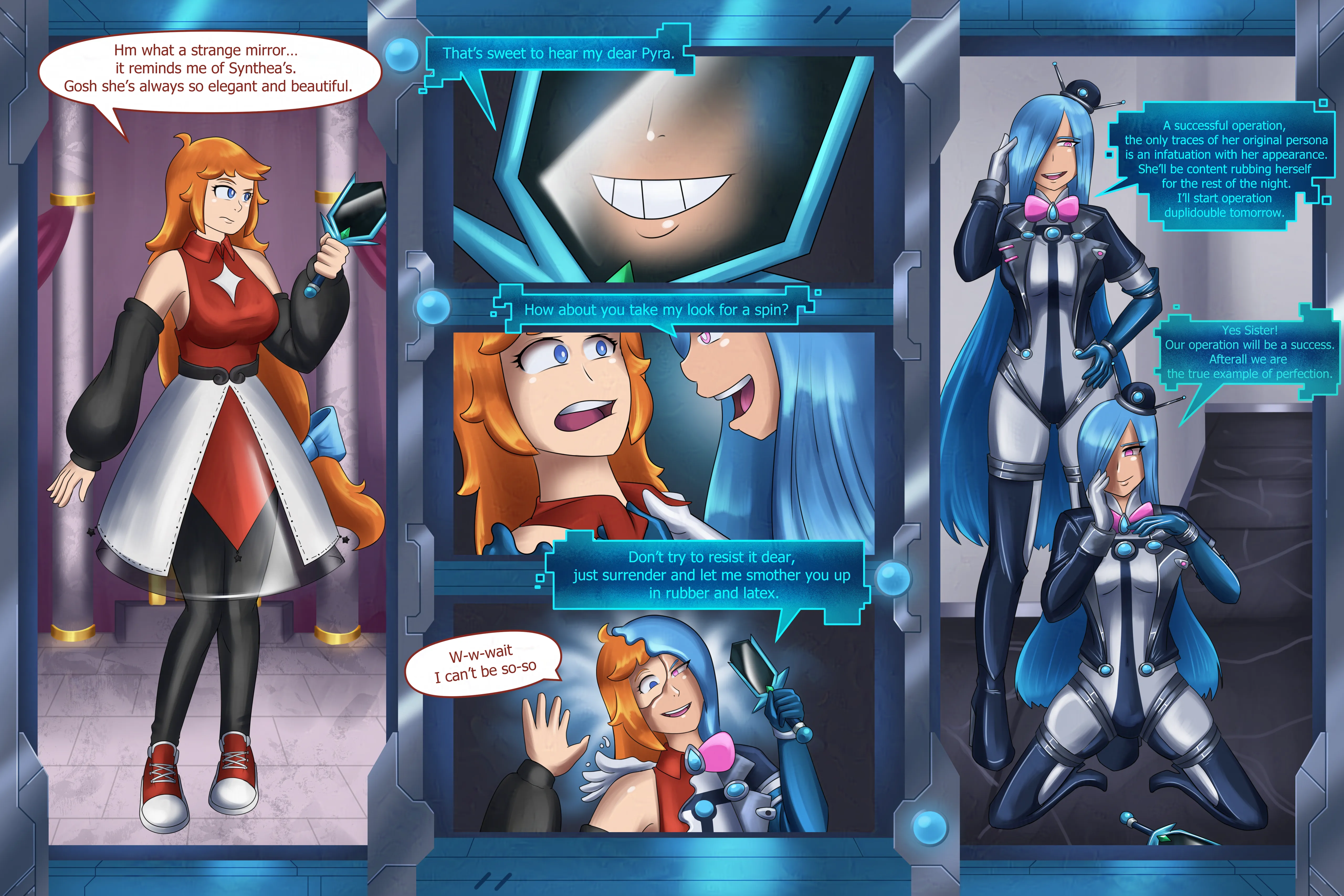 [Twinning/Suiting] Synthea Mischief: Mirror Mirror in My Hand by LionOhDay