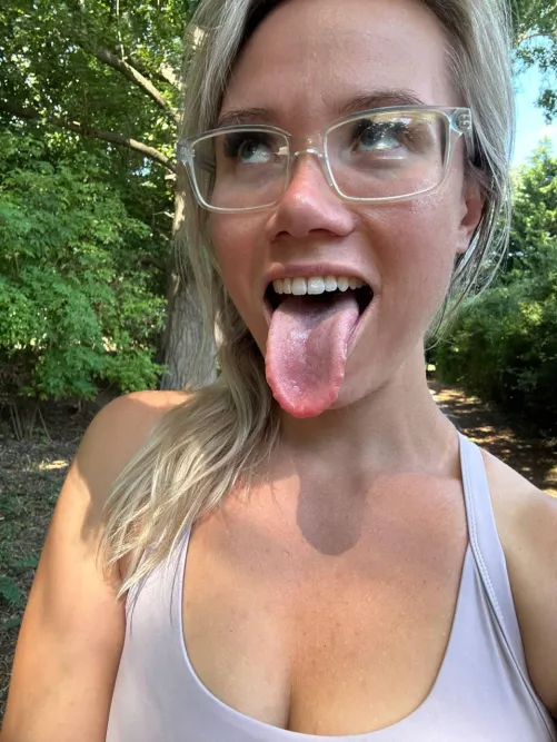 You’d be surprised what this tongue can reach… and do 👅