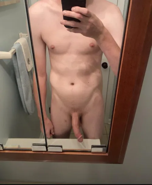 [20] just a horny 20 year old, 8 inch cock