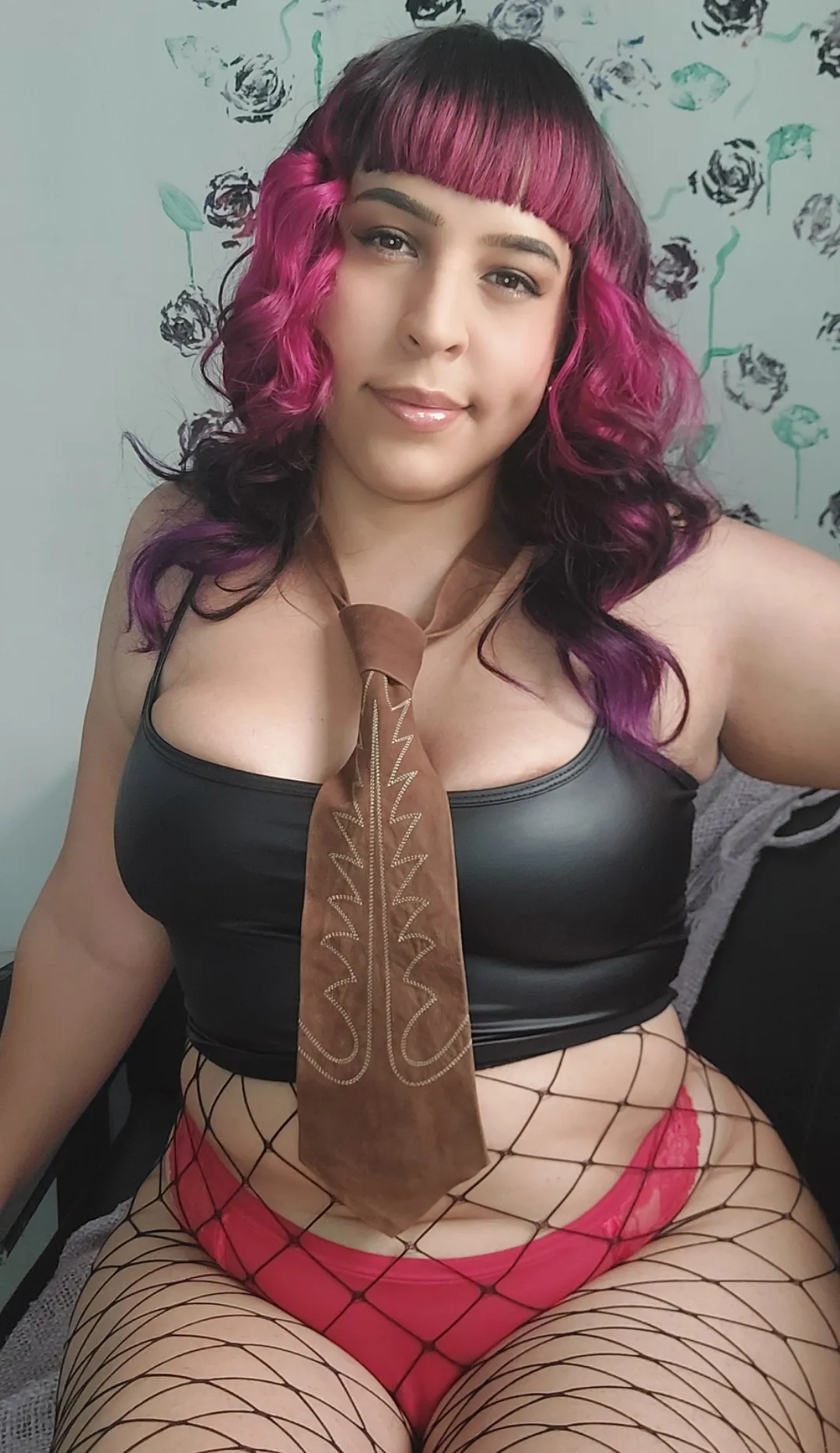 A seductive brunette