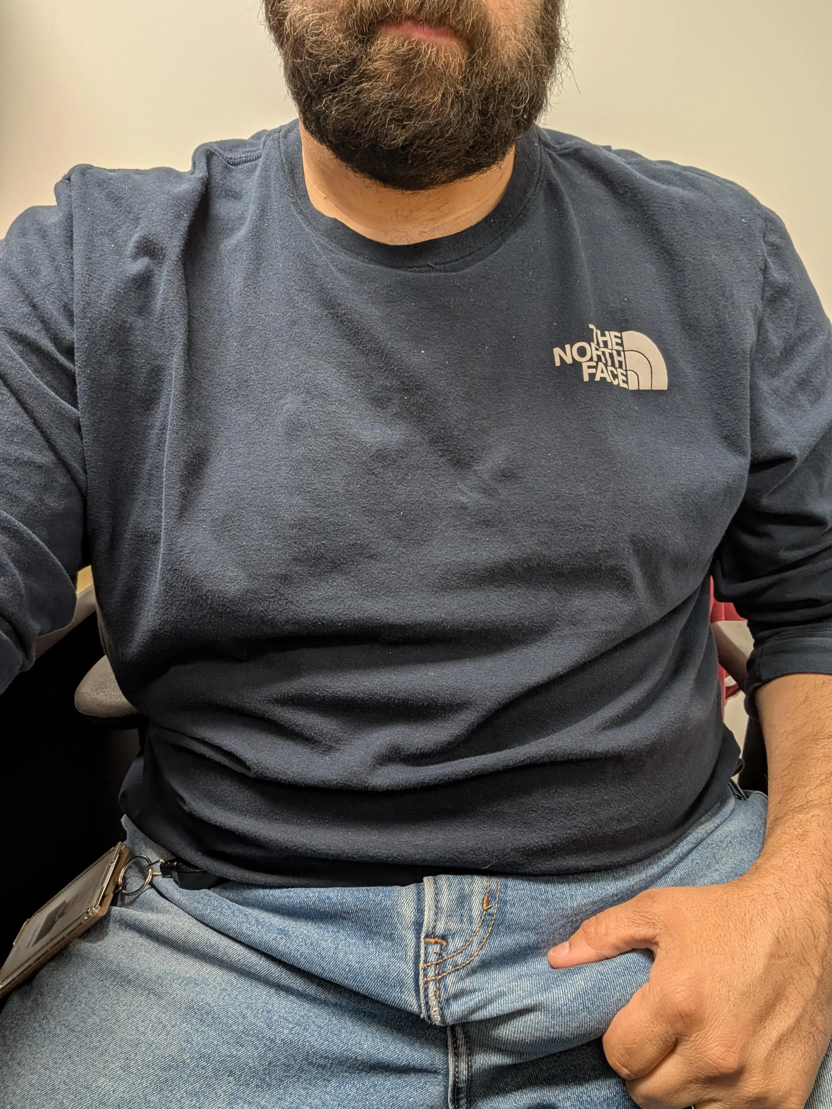 Bulging up at my desk. Hope no one comes by.