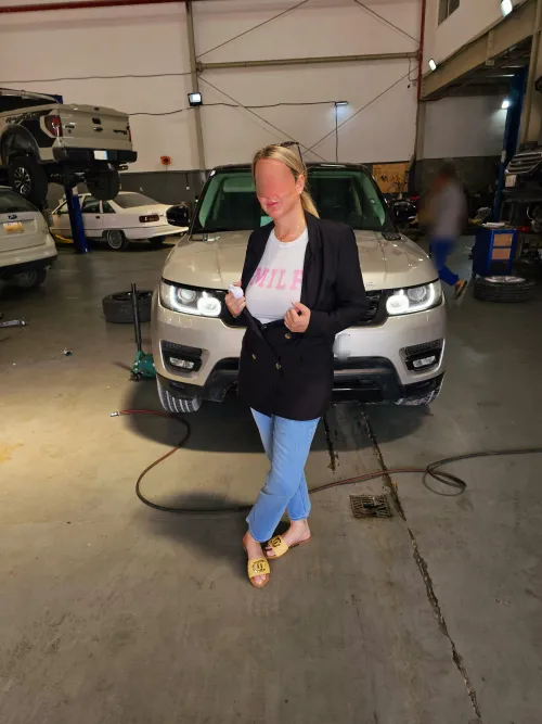 I wore this shirt out in public today for the first time. It felt really naughty