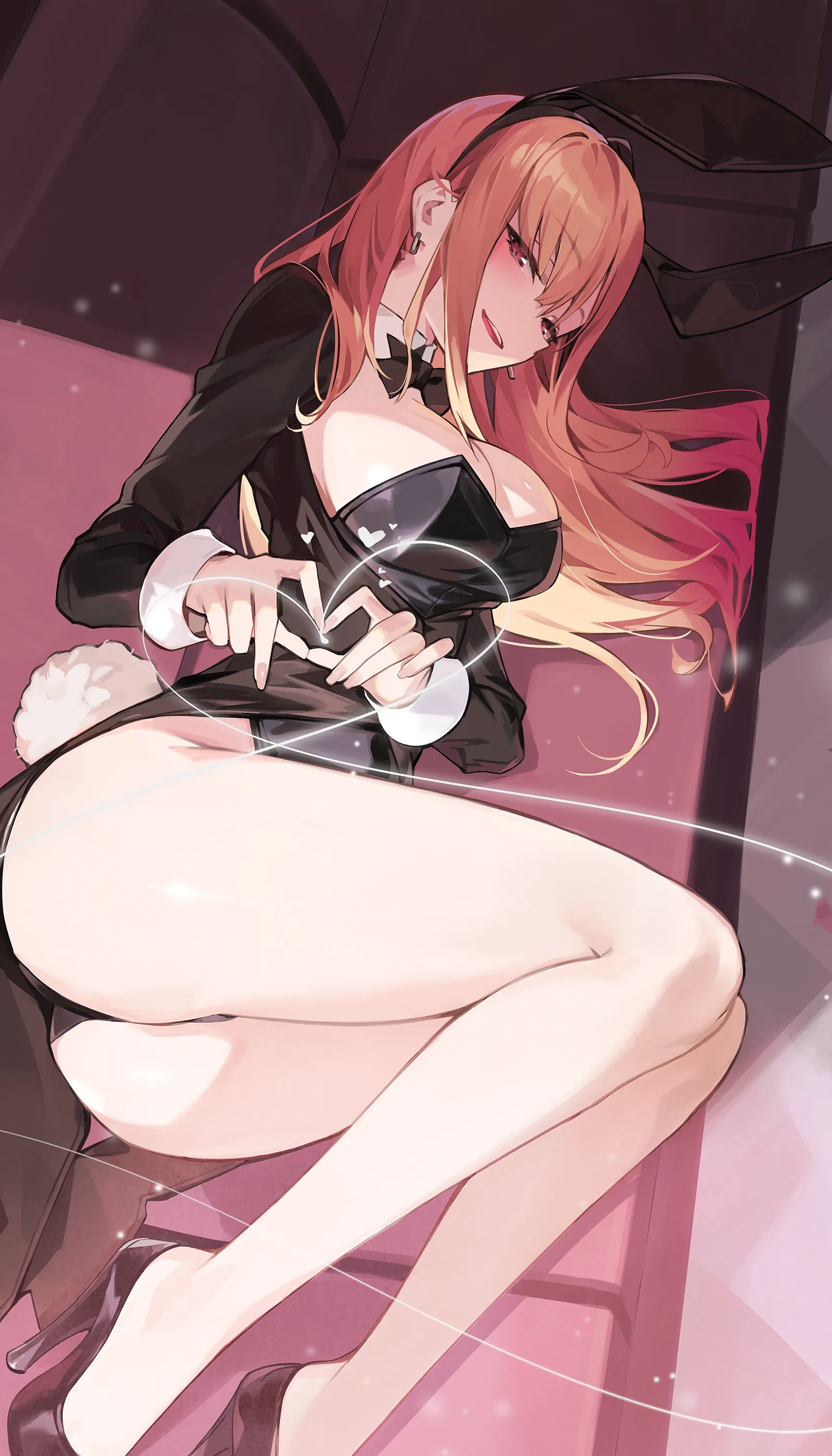 Marin making a heart