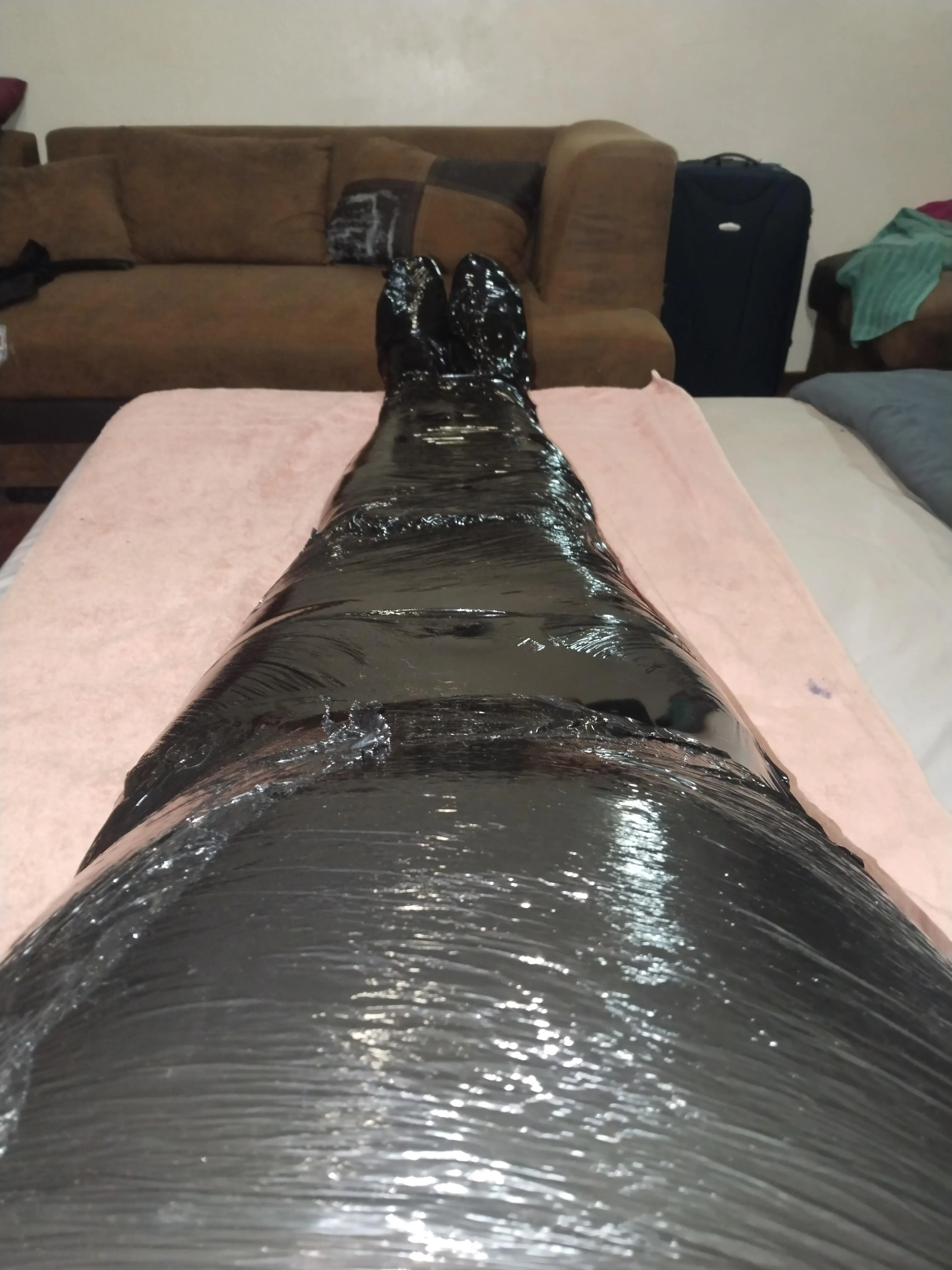 Selfbondage Mummification