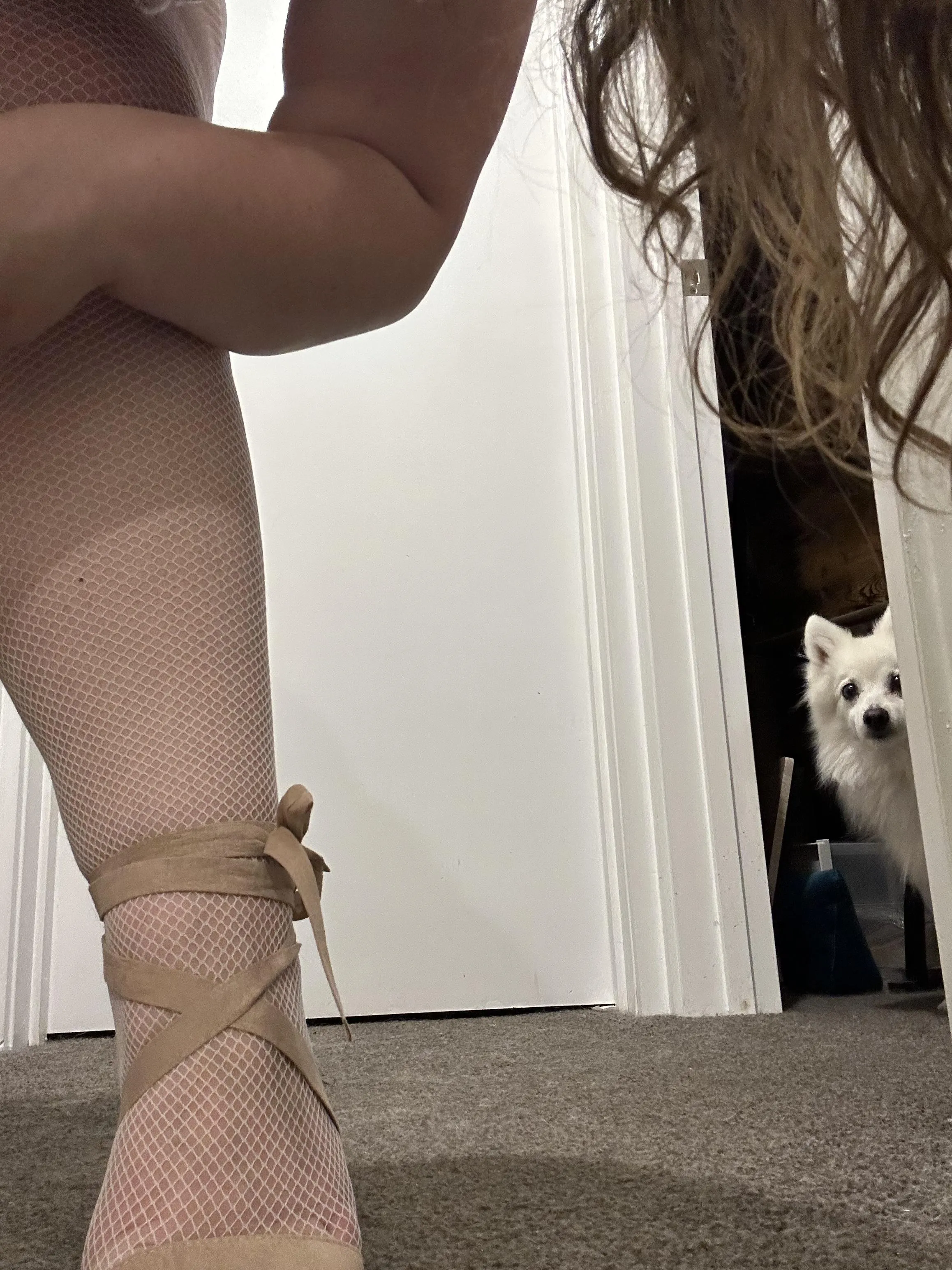 She was very confused about what I was doing in the hall 🫣