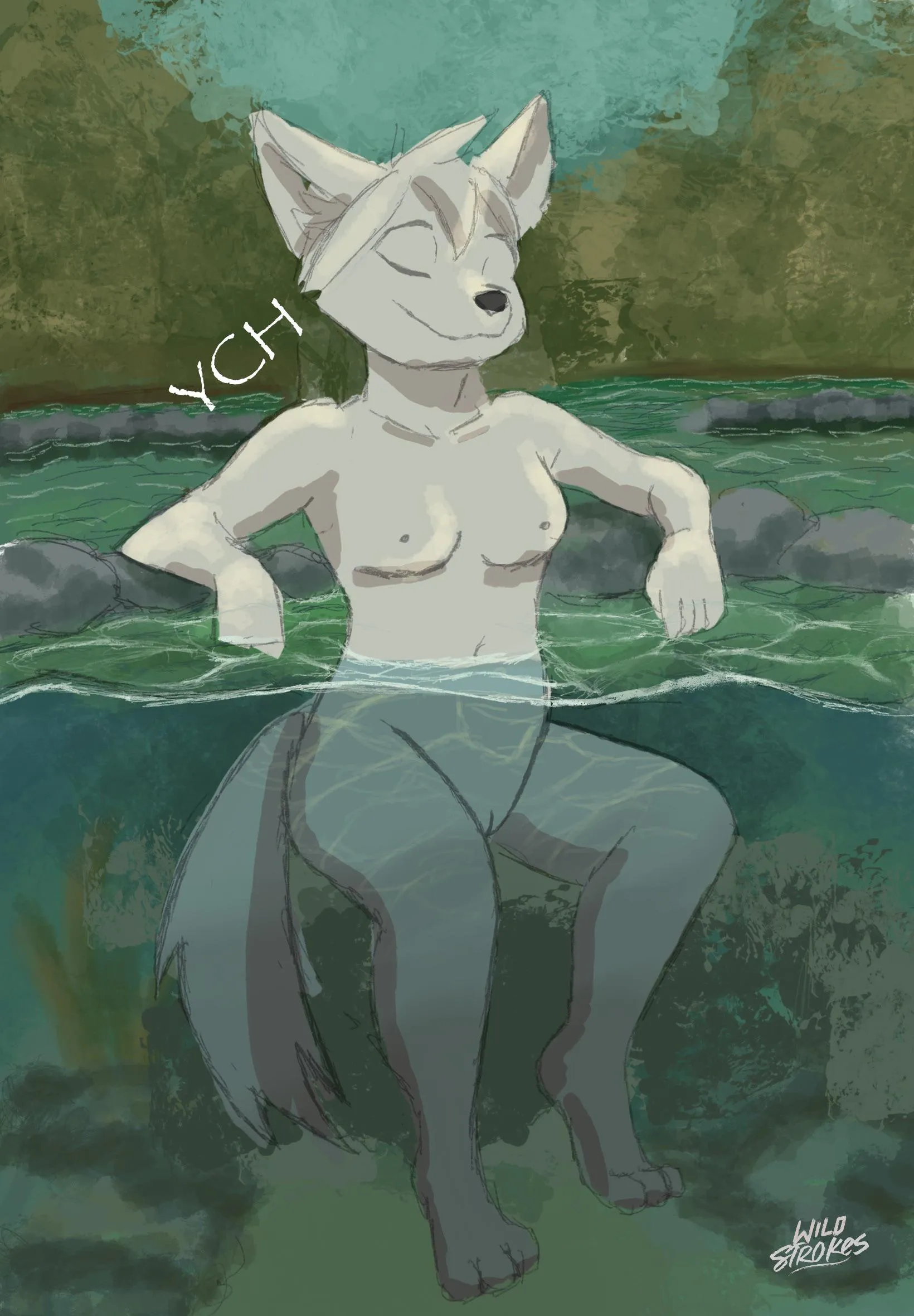 [Wild Stokes] Hot Springs YCH [OC] [solo]