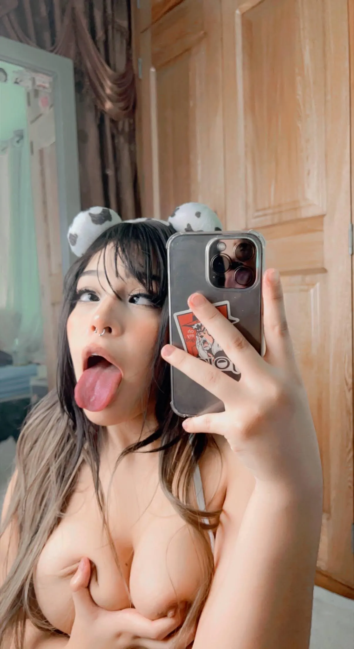cum all over this ahegao face