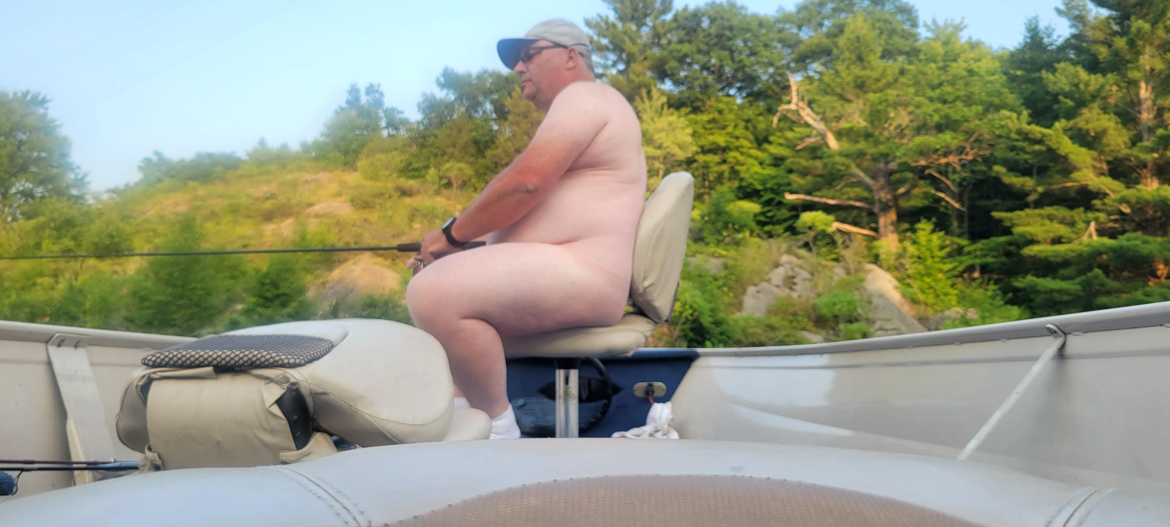 Enjoying a little fishing