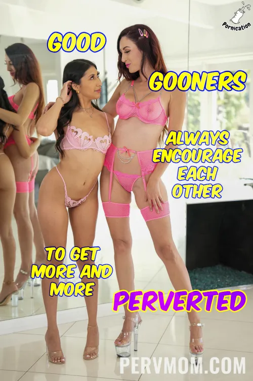Gooners help each other to get more perverted
