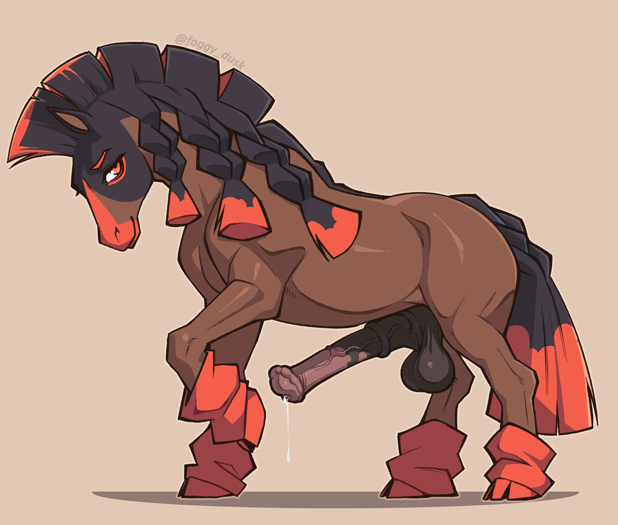 Mudsdale Drawing ( foggy_dusk ) [M]