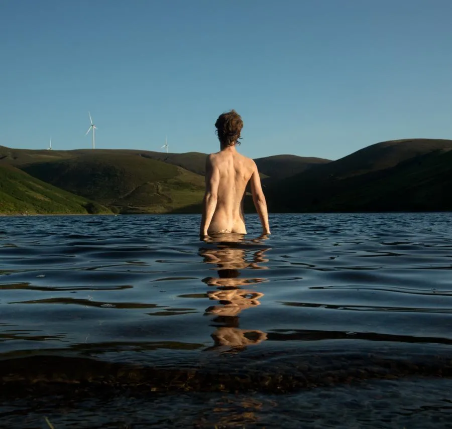 Selfie before a long swim