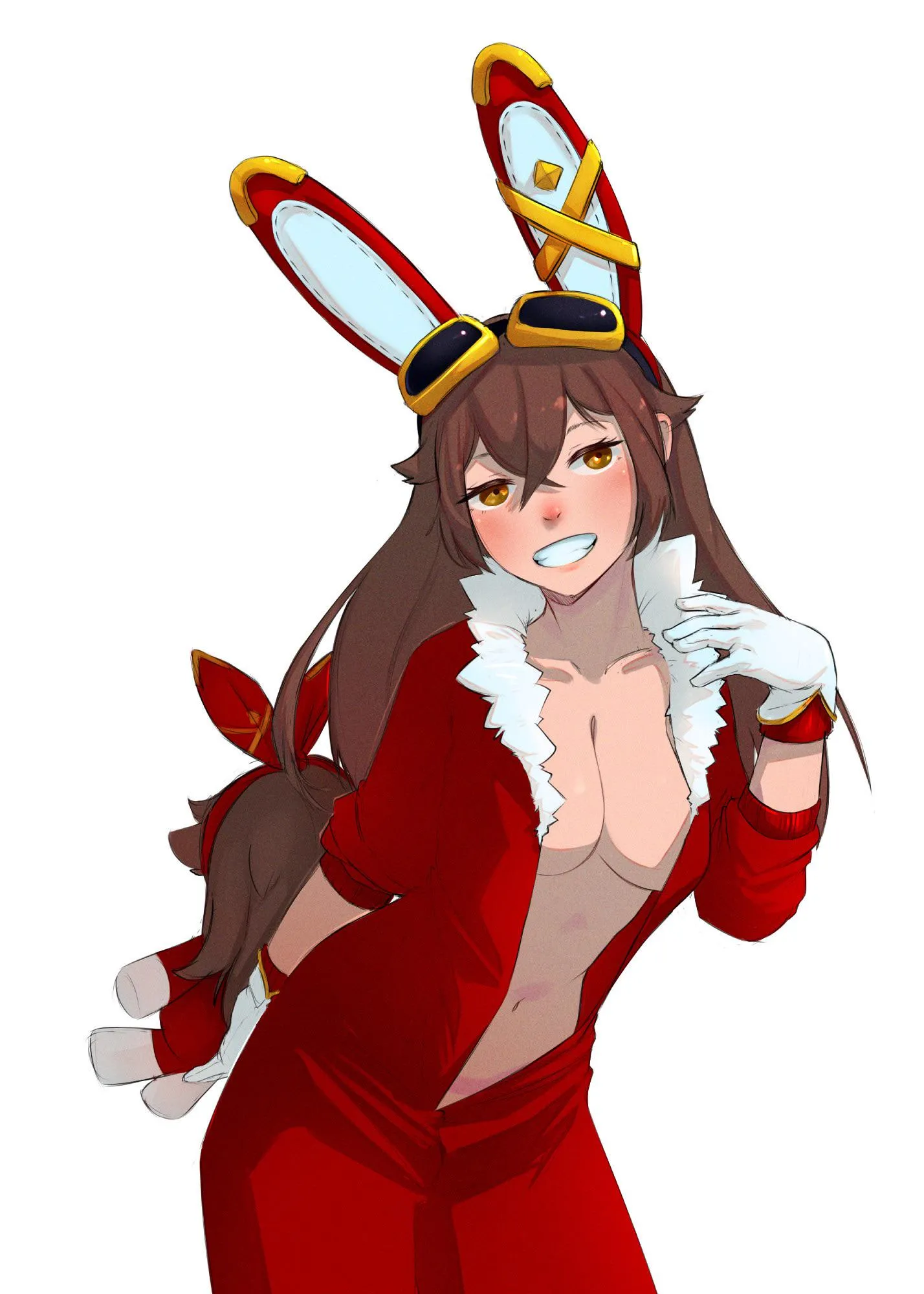 Swapping her outfit with baton bunny [oc]