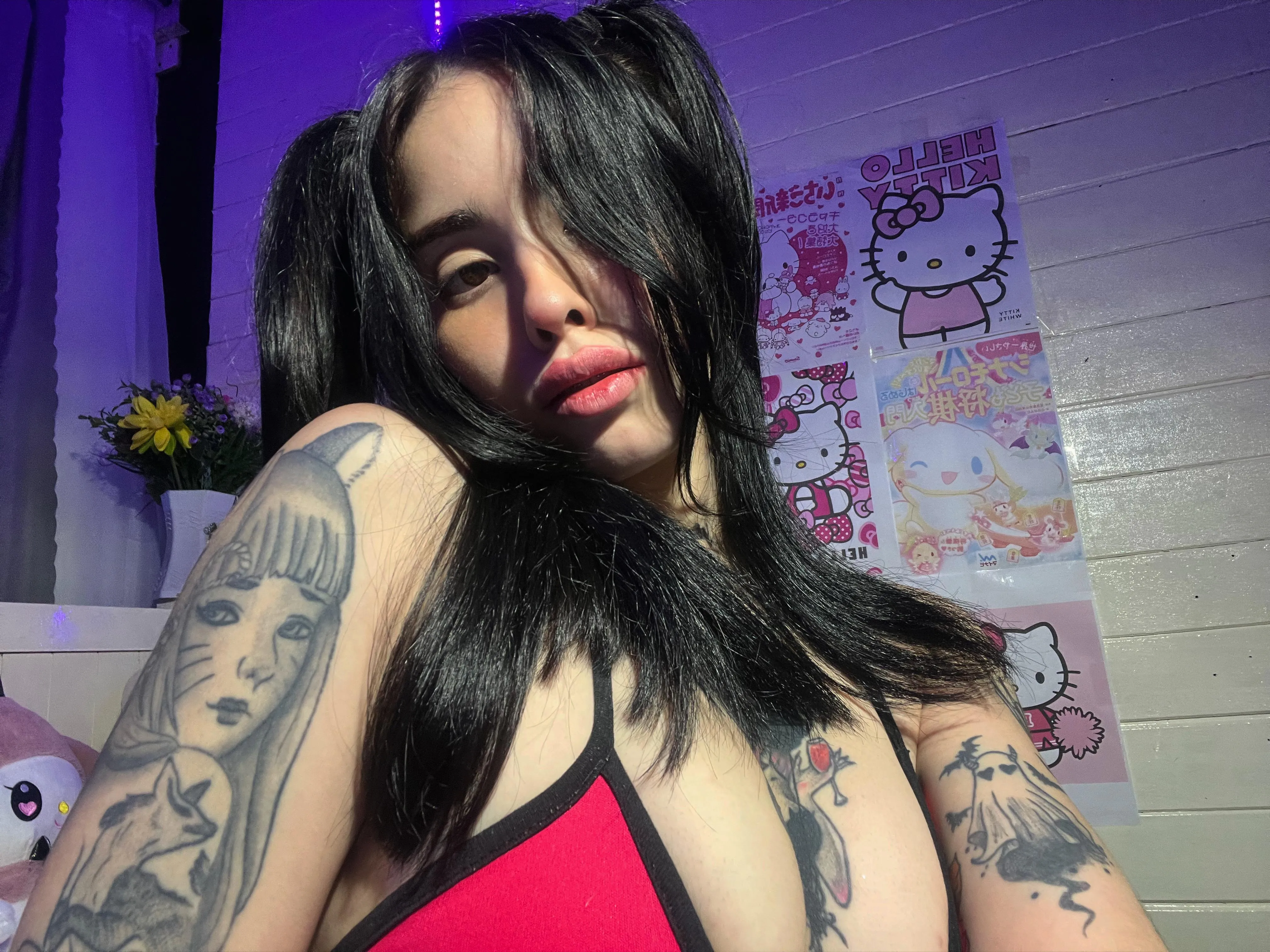 Tatted, stacked, and dressed to tempt your darkest thoughts.