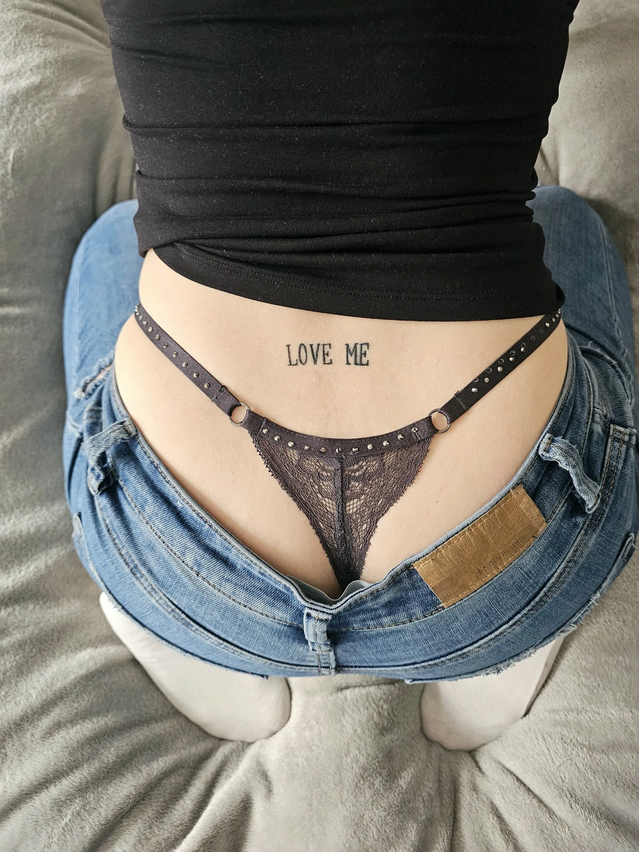 This is what it looks like when I kneel down