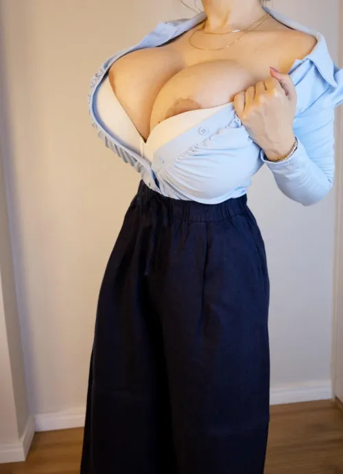 Technically, I’m wearing a bra…emotionally, it gave up hours ago!