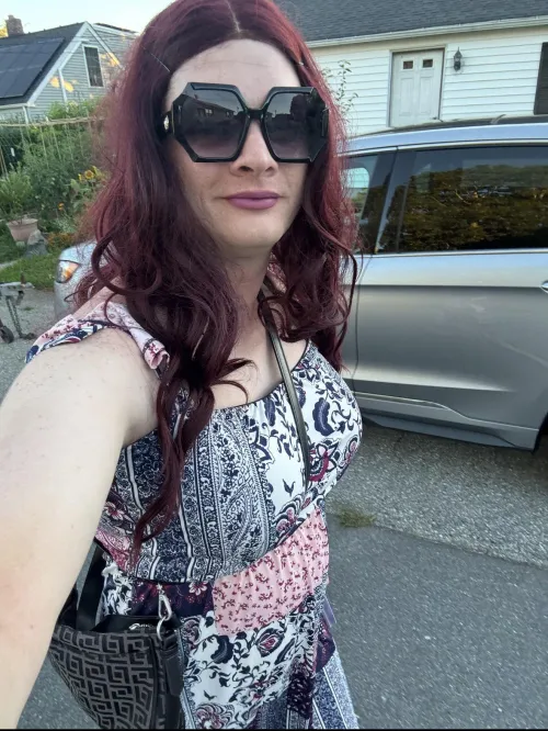Went on a nice evening walk in my new dress