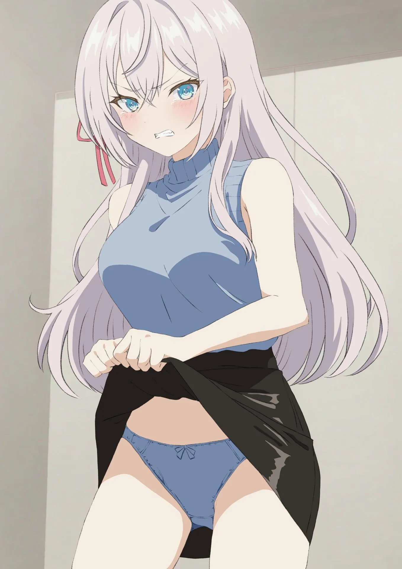 Alya Disgusted Skirt Lift [RoshiDere]