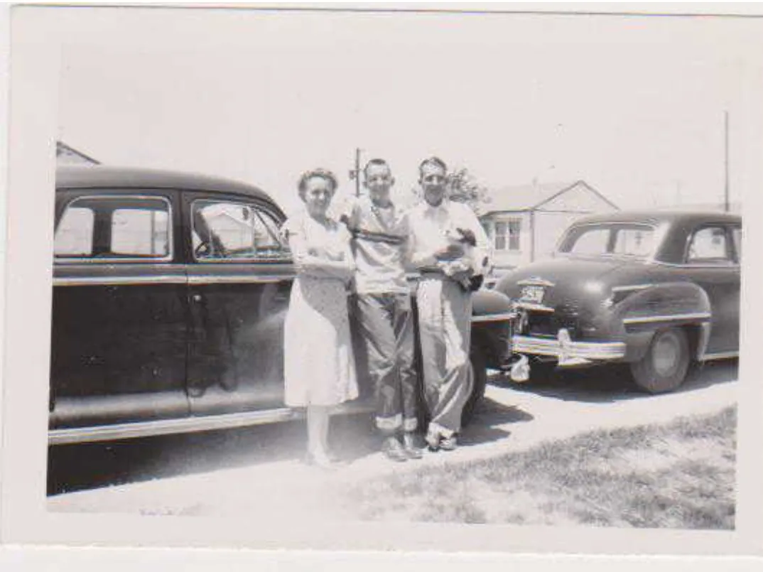 Bob and his parents, (Robert Sr and Jean), early 1940s.