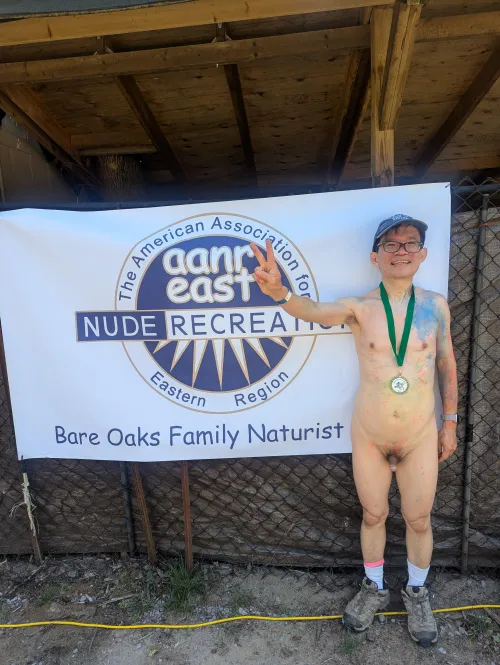 Just finished my naked 5Km marathon