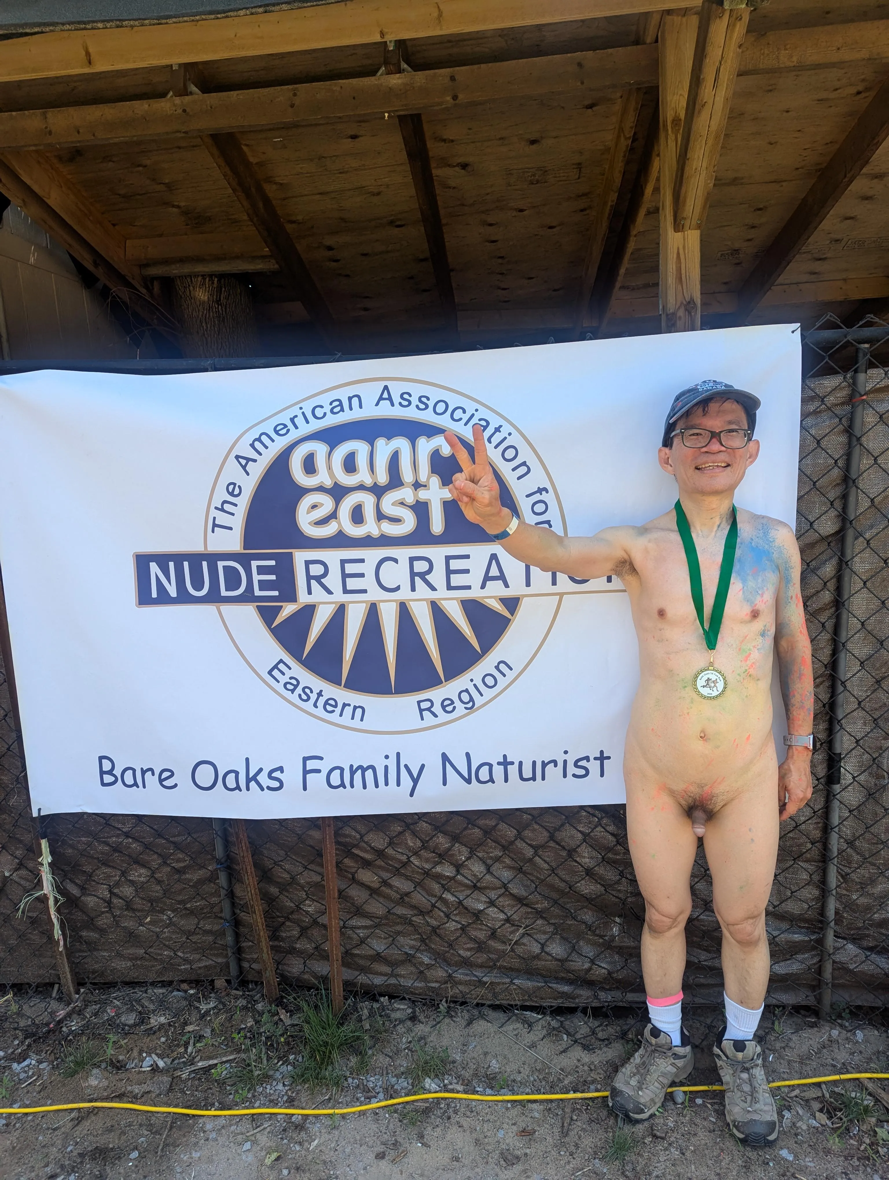 Just finished my naked 5Km marathon
