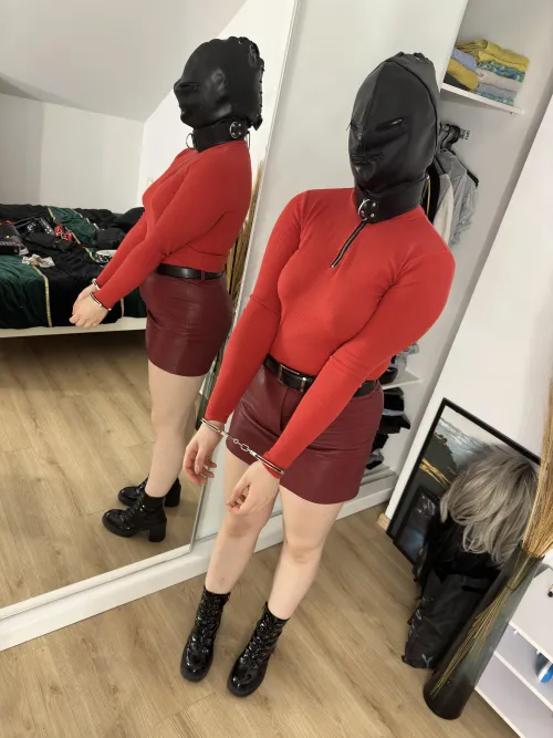 me in my bdsm hood