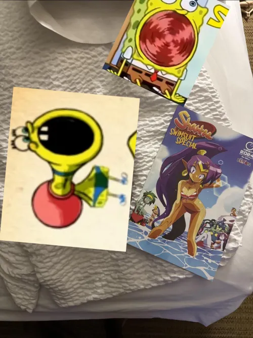 My favorite SpongeBob toys released with the Shantae Swimsuit Special comics❤️