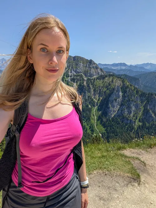 No bra in nature is always more fun