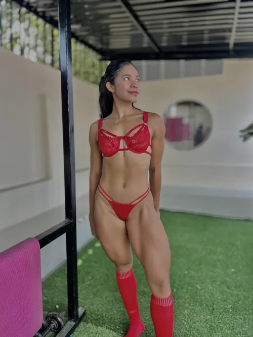 Do you like my red kneesock