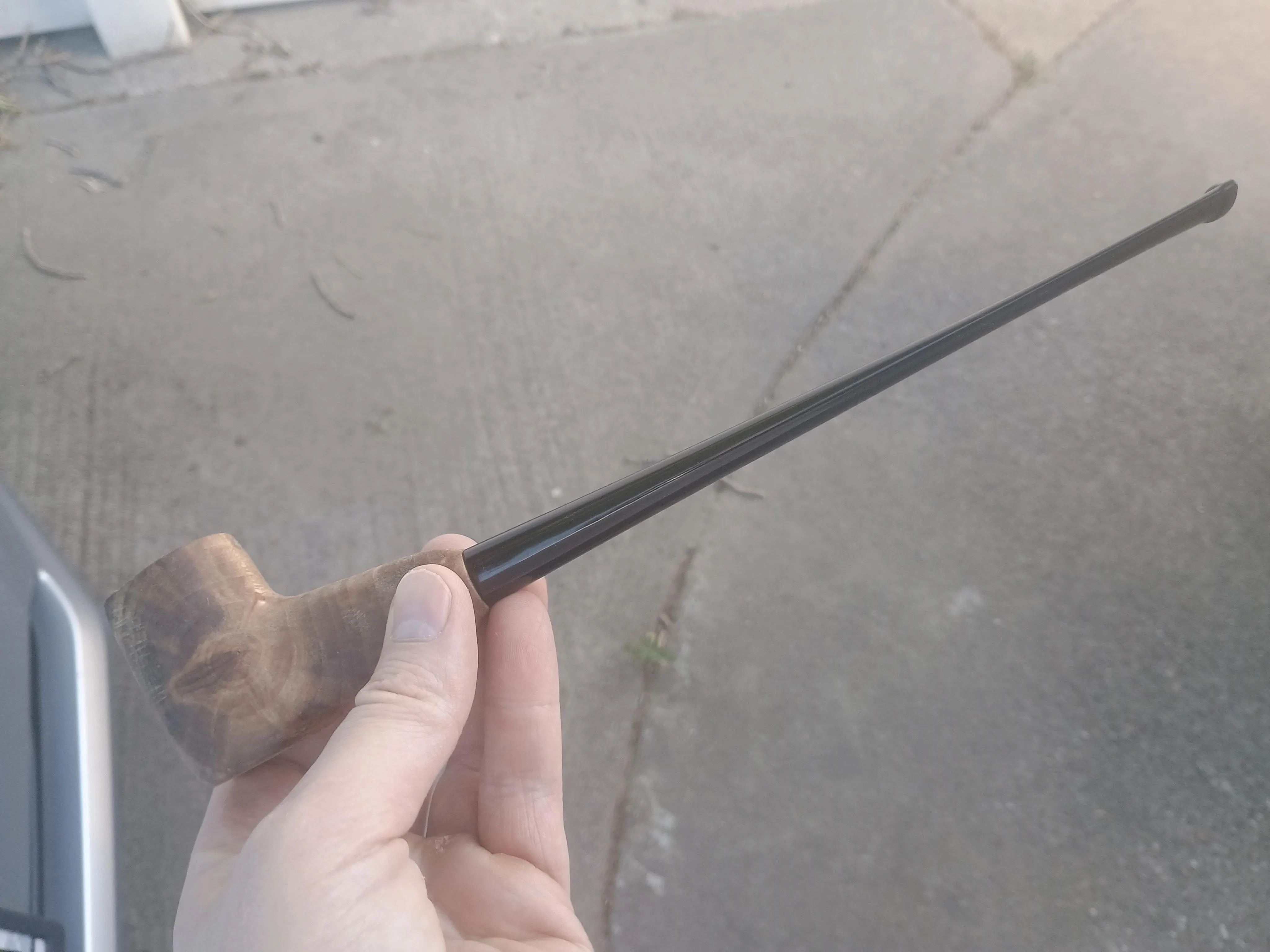Just got into the hobby and decided to try and make my own pipe out of the apple tree in the back yard.