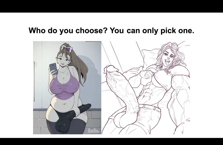 Who do you choose? (Artists: Lewdua & Rook Errant)