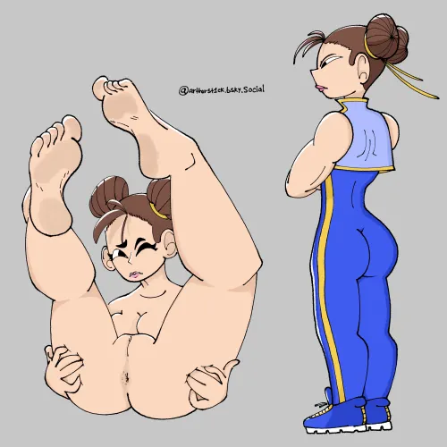Chun-li fanart by me (@arthurst1ck.bsky.social or u/arthurst11ck)