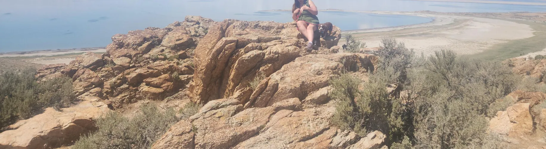 My wife preparing to flash me with a view