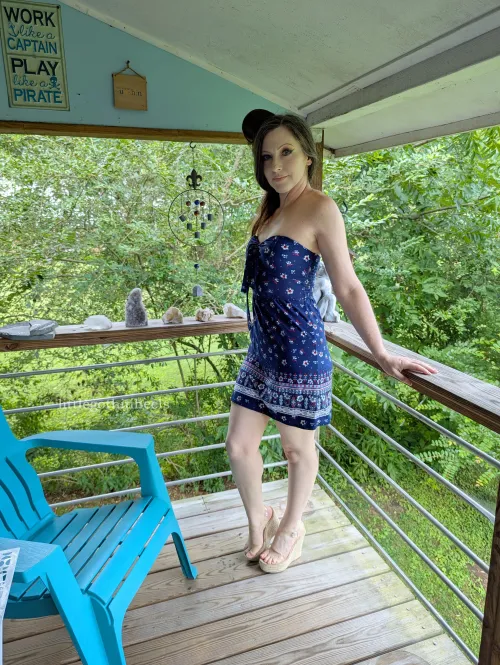 Wedges with a sundress