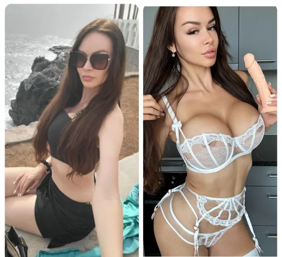 From average to bimbo. Brains? No thanks, I brought boobs