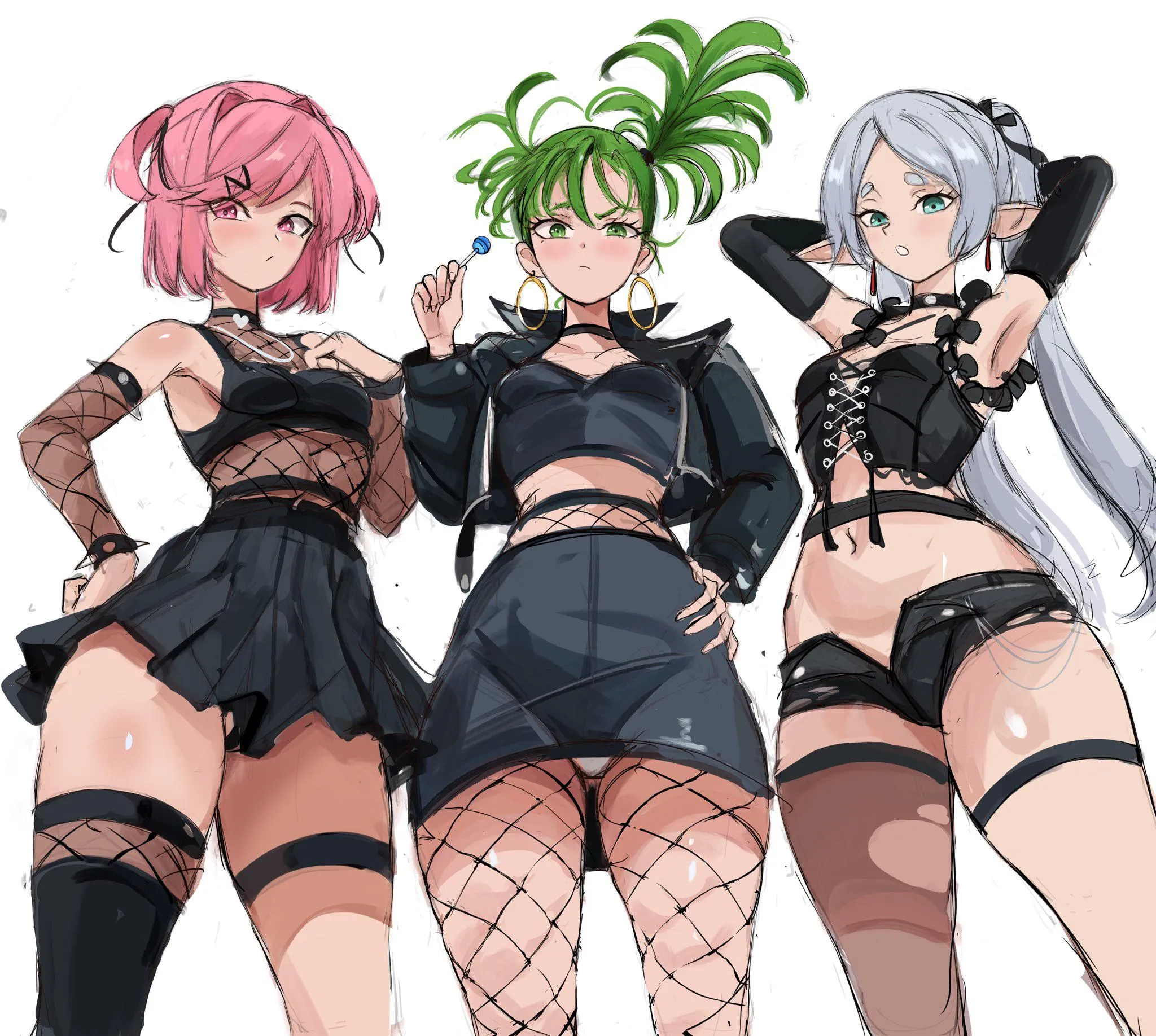 Goth Trio [DDLC x Sousou no Frieren]
