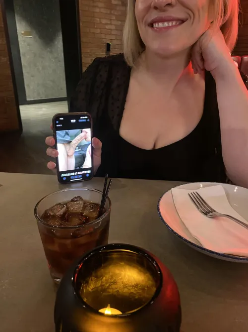 It’s my birthday dinner, deciding on some fun positions for the evening 😇